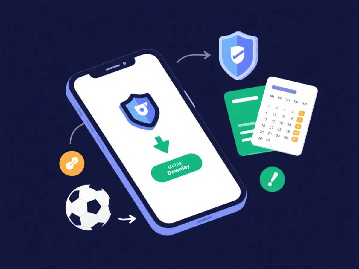 手機版下載流程示意