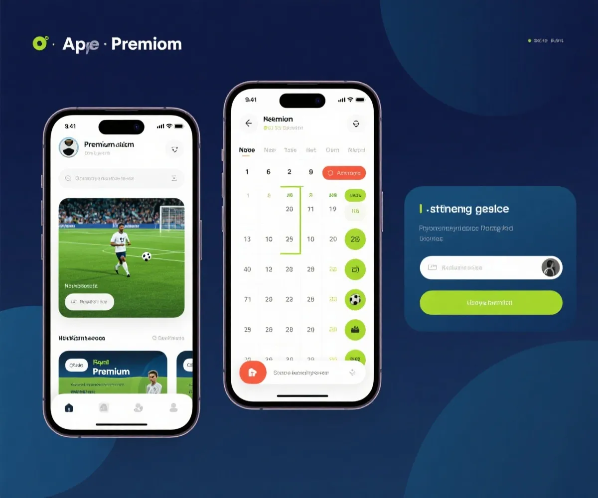 賽程提醒與手機功能示意圖