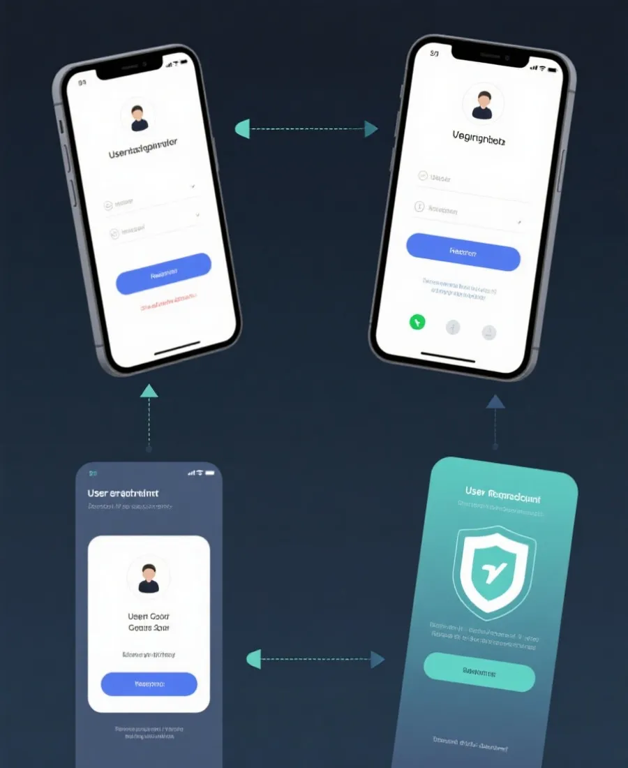 手機註冊流程示意圖