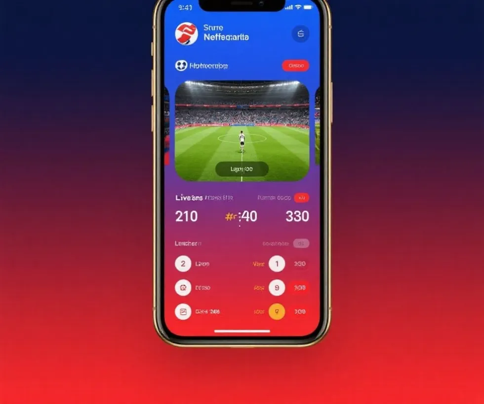 手機版賽程提醒與即時比分功能示意圖