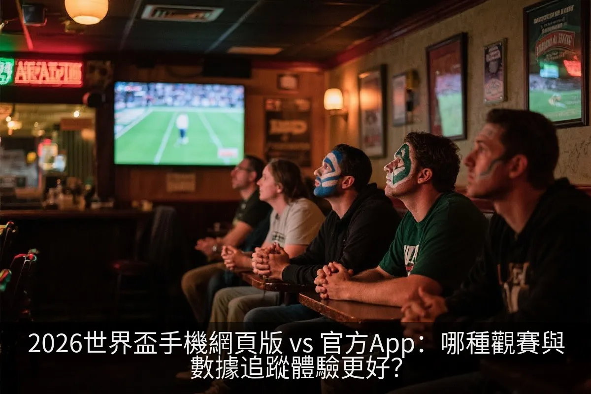 2026世界盃手機網頁版 vs 官方App：哪種觀賽與數據追蹤體驗更好？
