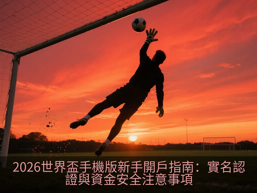 2026世界盃手機版新手開戶指南：實名認證與資金安全注意事項
